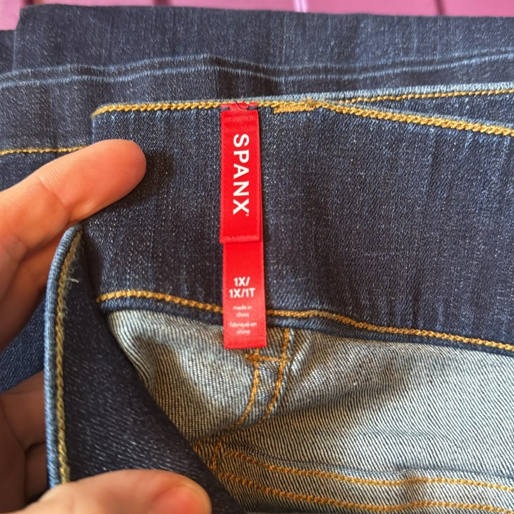 *NEW* SPANX FLARE JEANS 20327R MIDNIGHT SHADE 1X - Picture 11 of 12